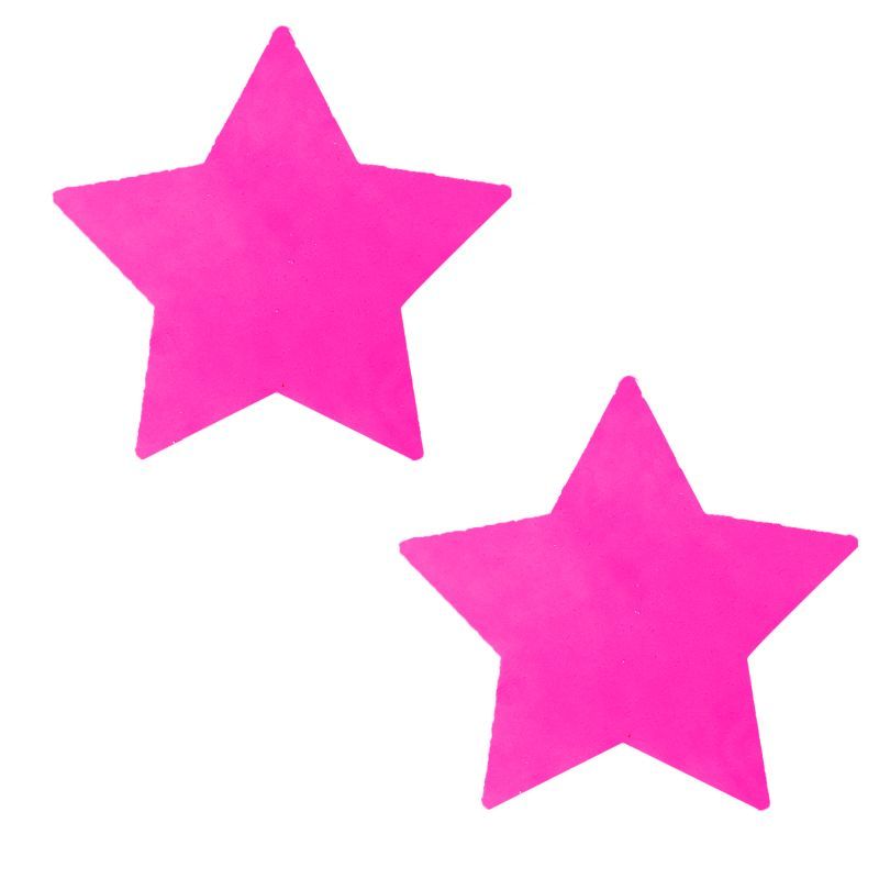 Neon Pink Starburst Starry Night Pasties Pink > Clothes > Pasties