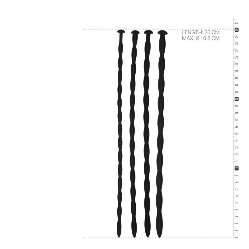 Silicone Dilator Set 30 cm Long – Progression Silicone Dilator Set > Sex Toys For Men > Sounding Rods