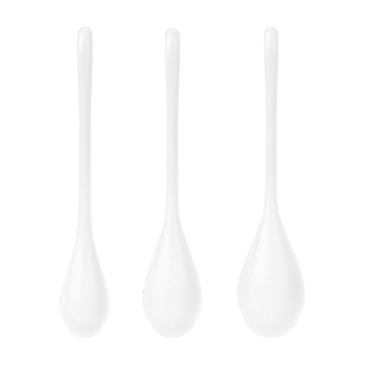 Satisfyer Yoni Power Balls 1 White 3 Pc Set