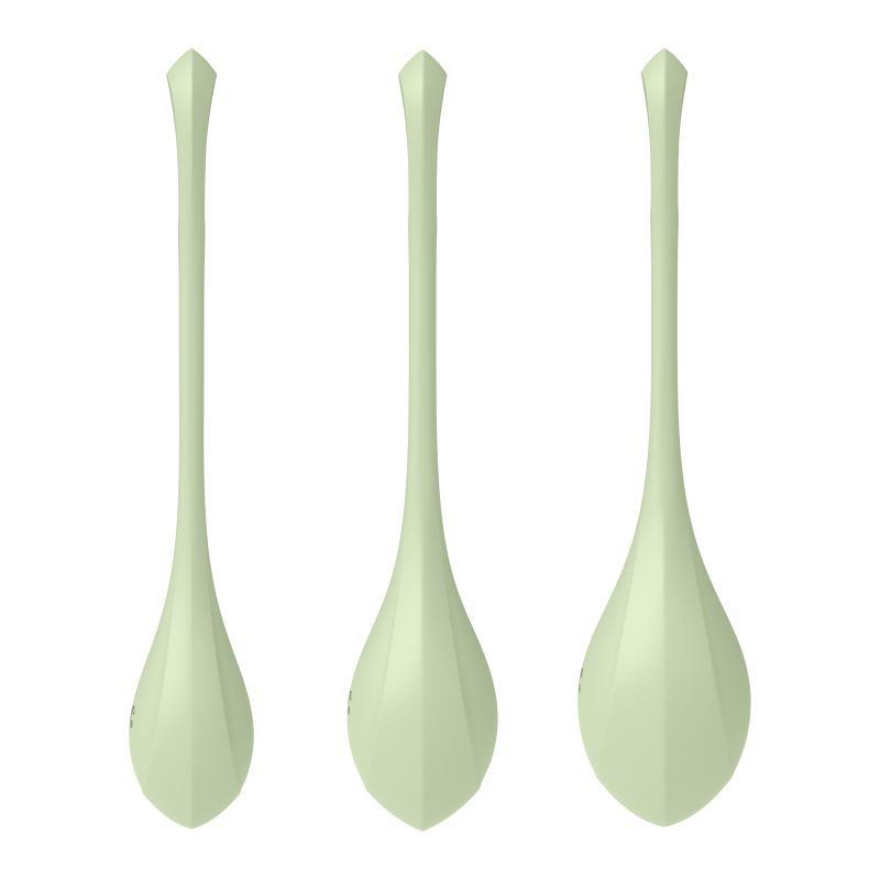 Satisfyer Yoni Power Balls 2 Green 3 Pc Set