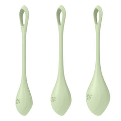 Satisfyer Yoni Power Balls 2 Green 3 Pc Set