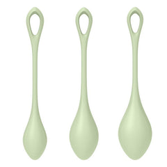 Satisfyer Yoni Power Balls 2 Green 3 Pc Set