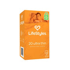 LifeStyles Ultra Thin – Micro-Thin Lubricated Condoms 53mm 20 Pack > Essentials > Condoms