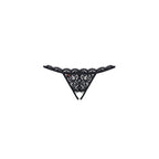 Crotchless Lace Thong Black > Clothes > Panties