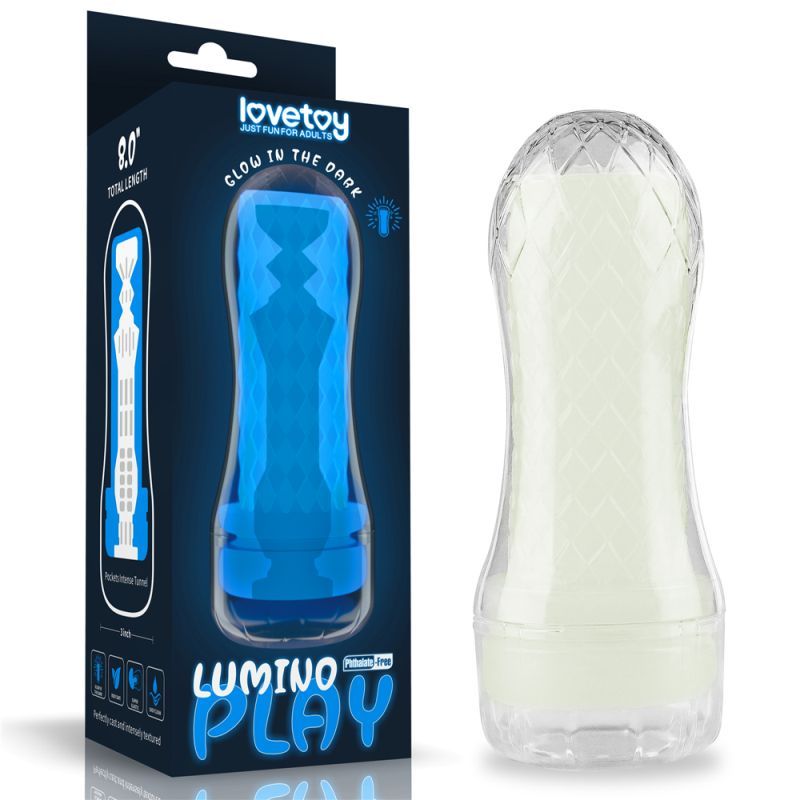 Lovetoy Glow in the Dark Lumino Play – Glow in the Dark Masturbator Default Title > Sex Toys For Men > Masturbators > Manual