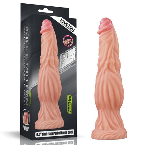 Nature Cock 9.5 Inch Dual Layer Huge Alien Silicone Dildo Default Title Fantasy Dongs
