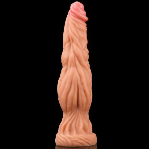 Nature Cock 9.5 Inch Dual Layer Huge Alien Silicone Dildo Fantasy Dongs