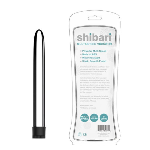 Shibari Multi Speed Vibrator 9 Inch Silver > Vibrators > Standard Vibrators