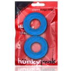 Hunkyjunk Stiffy 2-Pc Cockring Set – Silicone > Cock Ring > Single