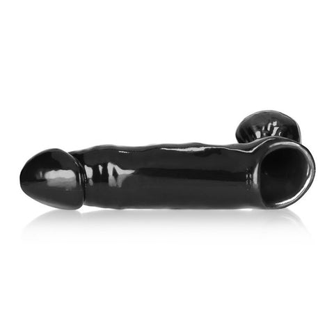 Daddy Cocksheath with Balls Black 10 Inch Adult Sex Toy SLEEVES