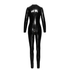 Long Button-Up PVC Overall Lingerie With Curved Seam Design > Clothes > Womens Latex