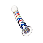Sexus Glass Dildo with Blue Tip 18cm > Glass > Dildos