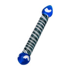 Sexus Glass Dildo Duo Blue 20cm Body Safe > Glass > Dildos