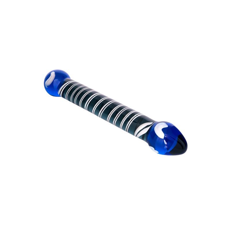 Sexus Glass Dildo Duo Blue 20cm Body Safe > Glass > Dildos