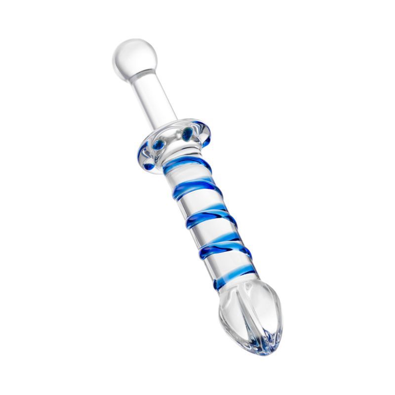 Sexus Glass Dildo Probe with Handle 23cm > Glass > Dildos