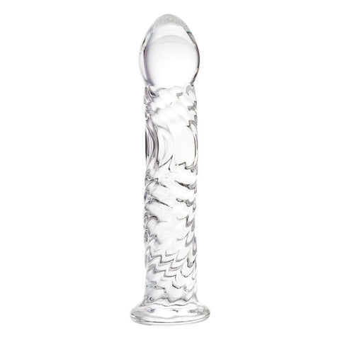 Sexus Glass Dildo Clear 16 Centimeters Body Safe DONGS Glass