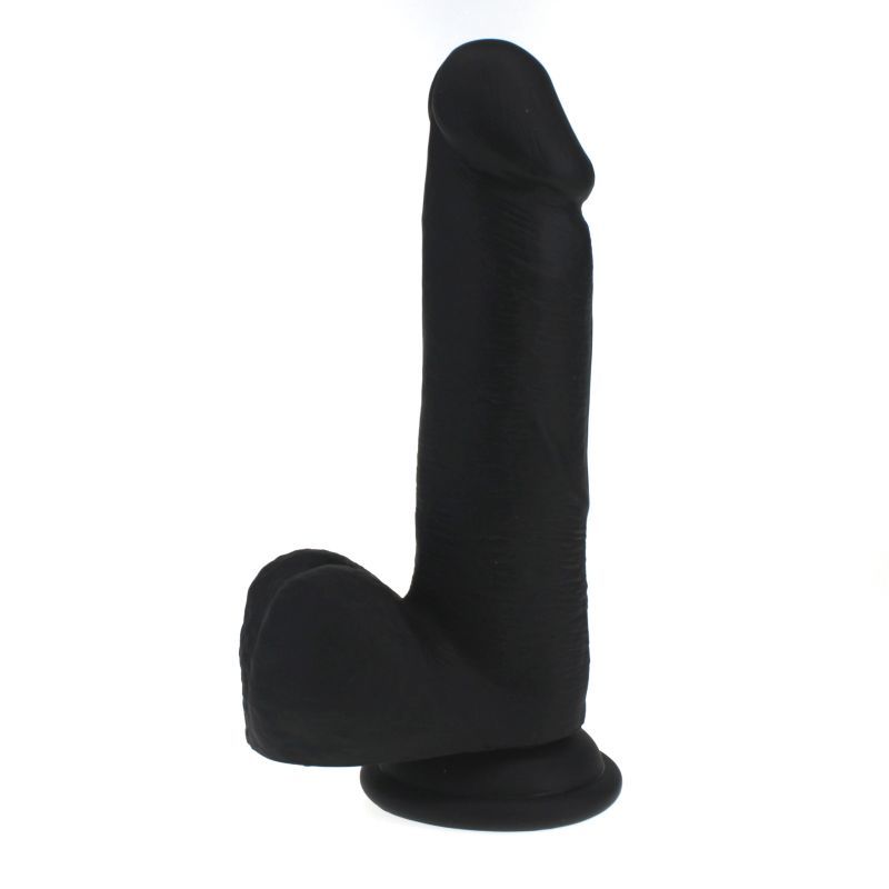 Thick Realistic Black Cock with Balls Silicone Dildo Default Title Dongs Realistic