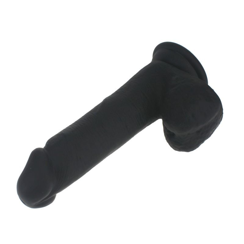 Thick Realistic Black Cock with Balls Silicone Dildo Dongs Realistic