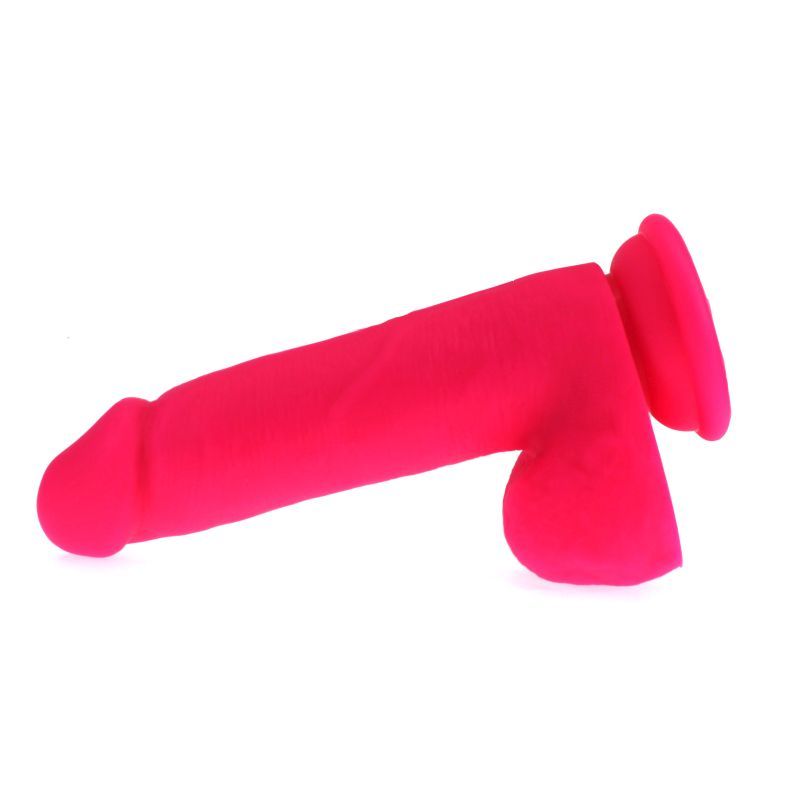 Thick Realistic 16cm Cock with Balls - Pink > Dildos > Realistic Dildos