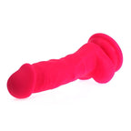 Realistic 13cm Insertable Dildo with Veined Shaft and Balls in Pink > Dildos > Slim Dildos