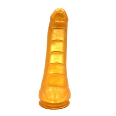 Hunchback Dildo Gold 24x7.2cm Silicone Pleasure Tool