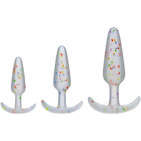 Pride Anal Trainer Set with Three Sizes of Mood Naughty Butt Plugs Default Title > Anal Range > Butt Plug Kits