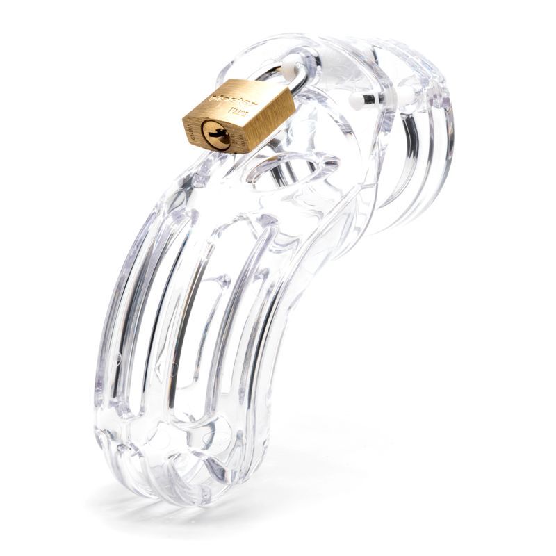 Cockcage The Curve Clear Chastity Device 9.5cm x 3.8cm Clear > Bondage Gear > Male Chastity