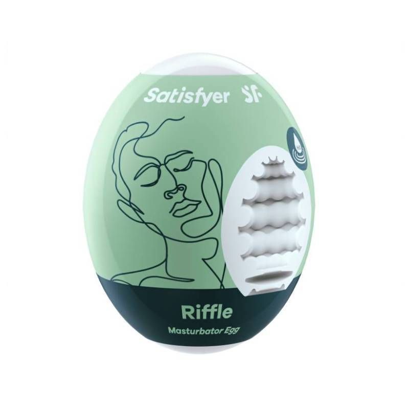 Satisfyer Masturbator Egg Riffle Compact Travel Size Masturbator Default Title > Sex Toys For Men > Masturbators Cup