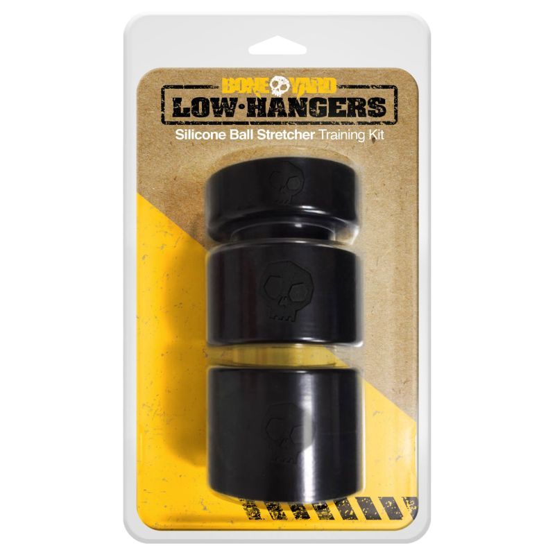 Low Hangers Silicone Ball Stretcher Kit Three Piece Set > Sex Toys For Men > Ball Stretchers