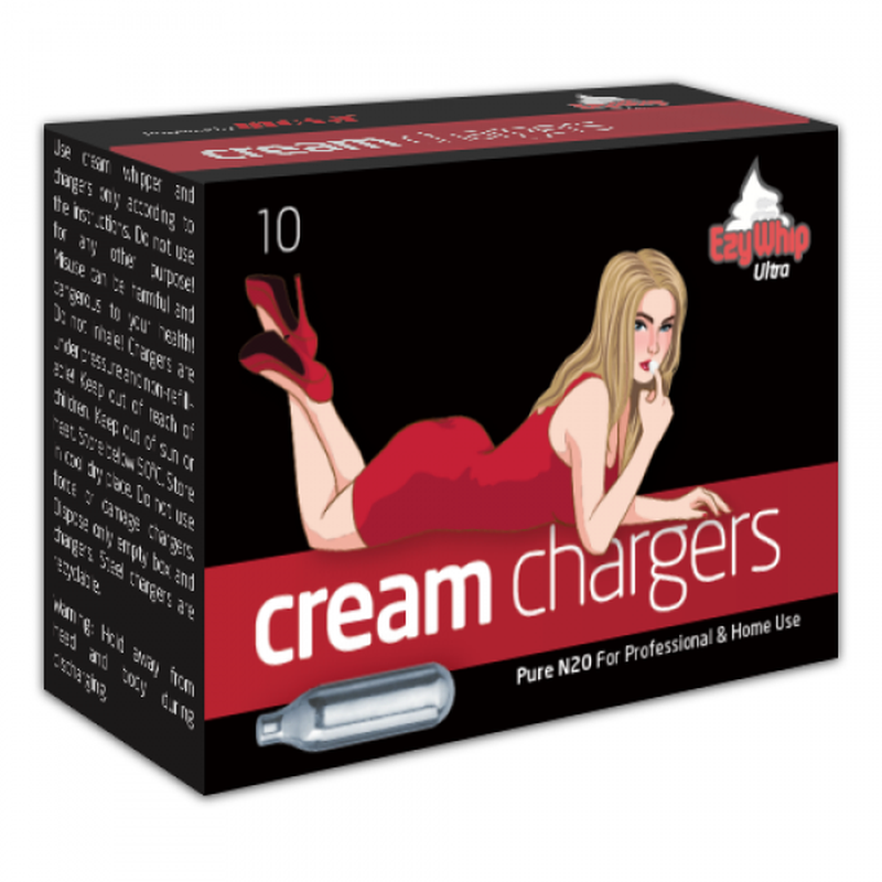 Ezywhip Ultra Cream Chargers – 10 Pc N2O Cartridge Set Default Title > Novelties > Party Supplies