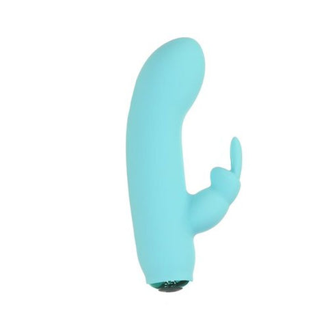 Alice's Bunny Rechargeable Bullet With Rabbit Sleeve Teal VIBRATORS-RABBIT
