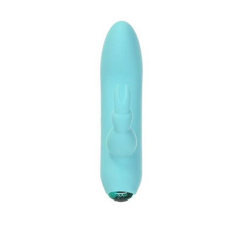 Alice's Bunny Rechargeable Bullet With Rabbit Sleeve Teal VIBRATORS-RABBIT