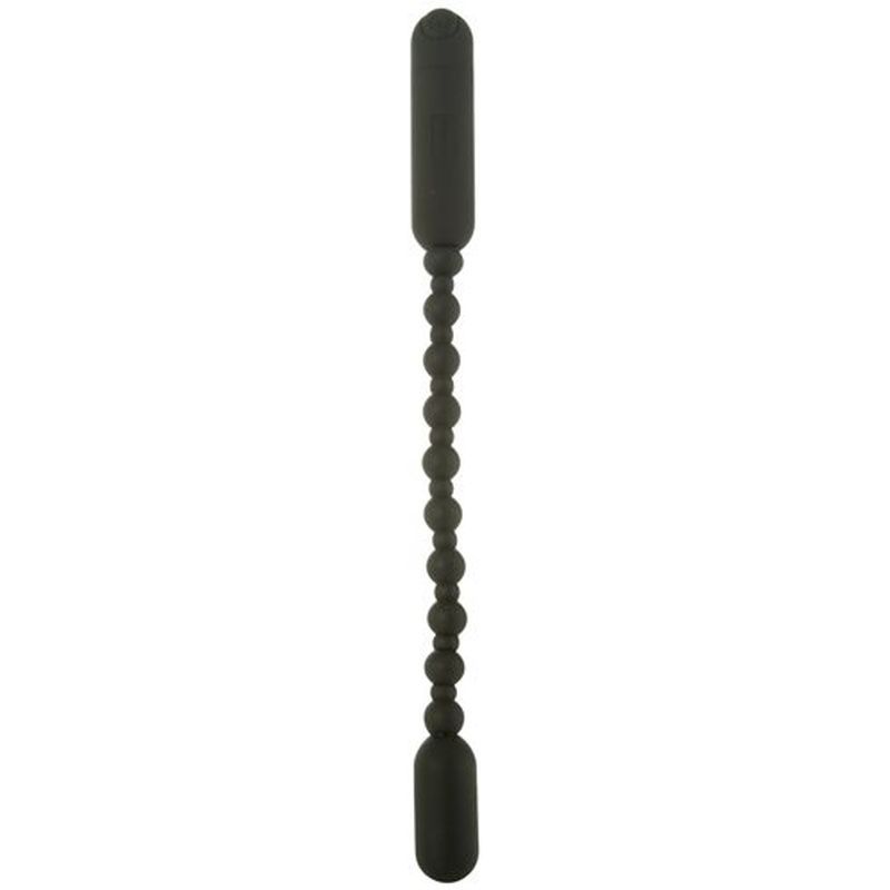 Rechargeable Booty Beads Black - Flexible Vibrating Toy > Anal Range > Anal Beads