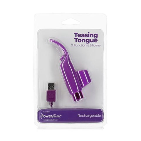 Power Bullet Teasing Tongue w Bullet Purple > Vibrators > Mini Vibrators