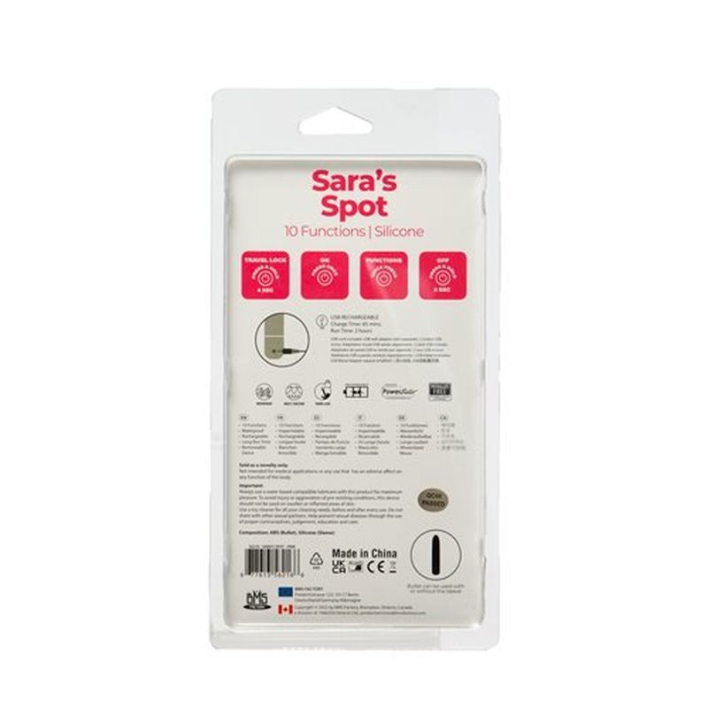 Power Bullet Sara’s Spot Vibrator Pink for G-Spot Pleasure > Sex Toys For Ladies > G-Spot Vibrators