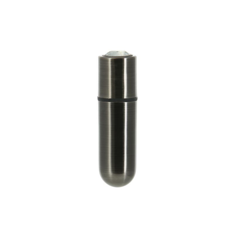Power Bullet First Class 6cm Vibrator with Crystal Gun Metal Finish > Vibrators > Mini Vibrators