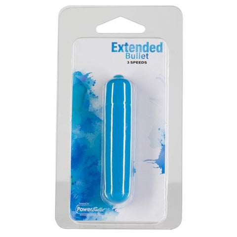 Power Bullet Extended 9cm 3 Speed Teal Vibrator BULLETS