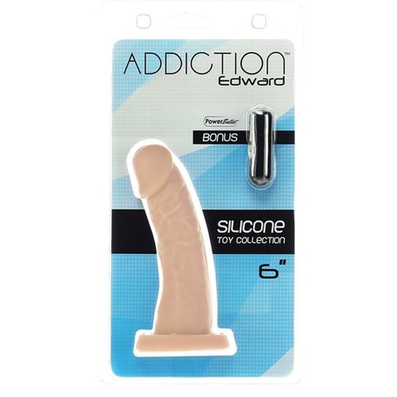 Edward 6 Inch Dong Dildo – Curved G-Spot Silicone Adult Toy > Dildos > Realistic Dildos