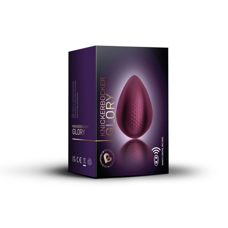 Knickerbocker Glory Panty Vibe – Discreet Contoured Petal-Shaped Personal Massager Purple > Sex Toys For Ladies > Panty Vibes
