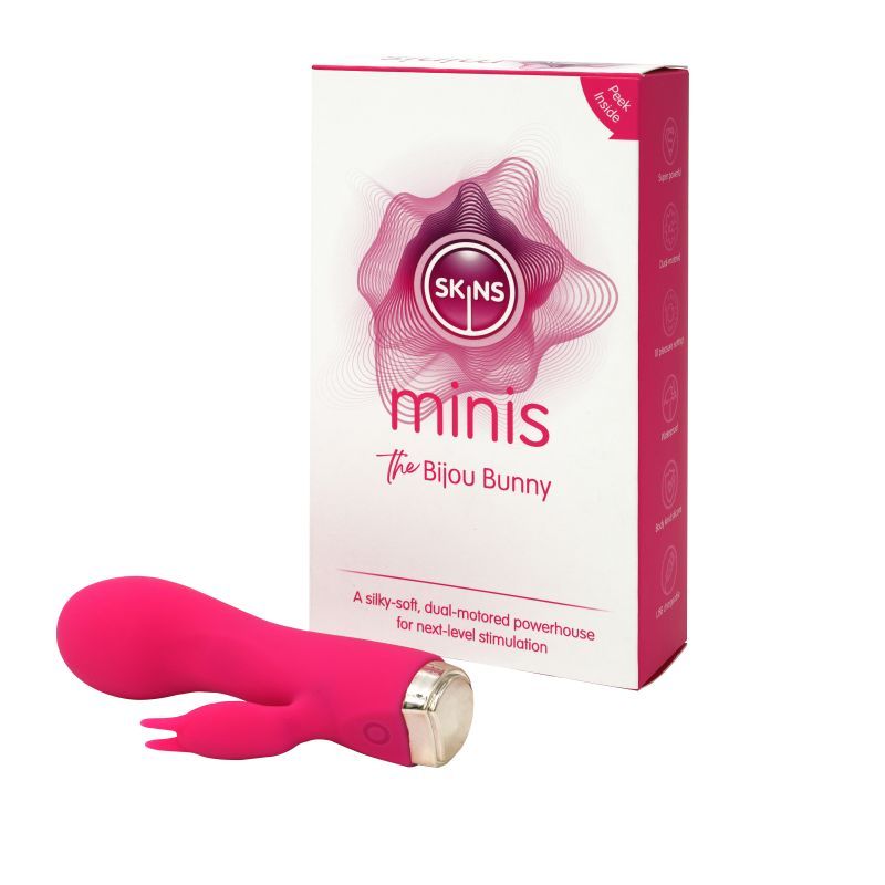 Skins Minis - The Bijou Bunny Mini Vibrator 4 Inches > Vibrators > Ladies > Rabbit