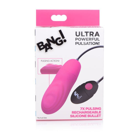 7X Pulsing Bullet Pink for Ultimate Pleasure > Vibrators > Mini Vibrators