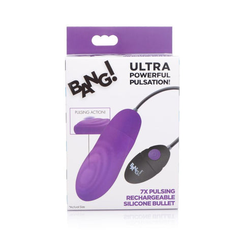 7X Pulsing Bullet Purple > Vibrators > Mini Vibrators