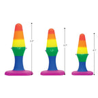 Rainbow Ready Anal Trainer Set – Premium Silicone, Multisize Anal Toys > Anal Range > Butt Plug Kits