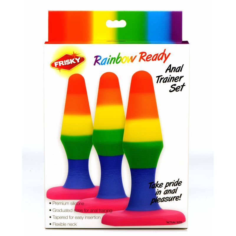 Rainbow Ready Anal Trainer Set – Premium Silicone, Multisize Anal Toys > Anal Range > Butt Plug Kits