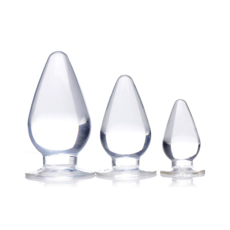 Triple Cones 3 Piece Set – Clear Graduated Anal Plugs > Anal Range > Butt Plug Kits