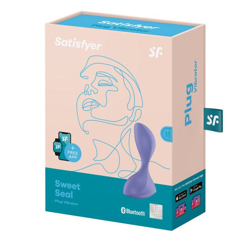 Satisfyer Sweet Seal Vibrating Anal Plug in Lilac > Anal Range > Vibrating Butt Plugs