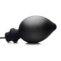 Ass Pand Large Inflatable Silicone Plug Black