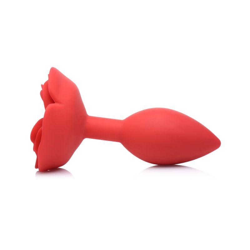 Booty Bloom Silicone Rose Plug Large Red > Anal Range > Butt Plugs