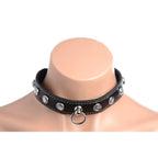 Bling Vixen Leather Choker with Clear Rhinestones > Clothes > Unisex Leather
