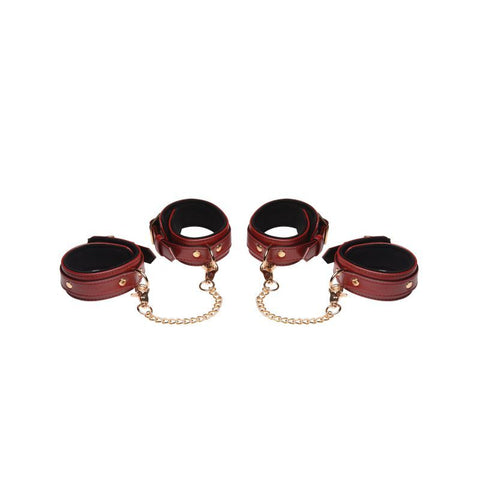 6 Piece Bondage Set – Vegan PU Leather Restraints and Cuffs Kit > Bondage Gear > Bondage Kits